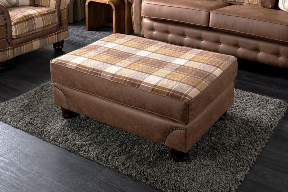 Cambridge Standard Footstool | Tan