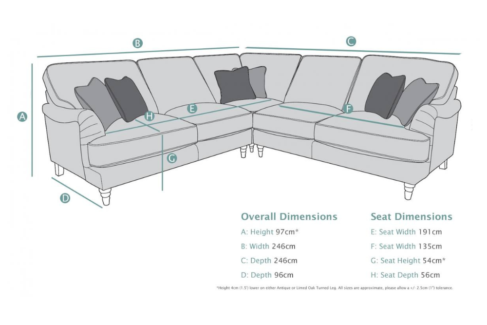 Bosworth 2C2 Cornergroup Sofa