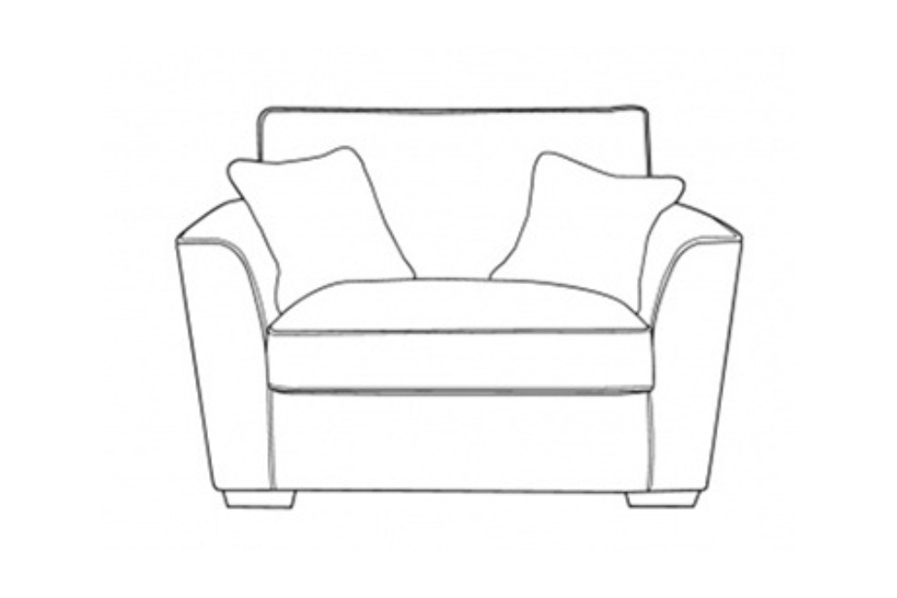 York Love Chair - Fitted Back