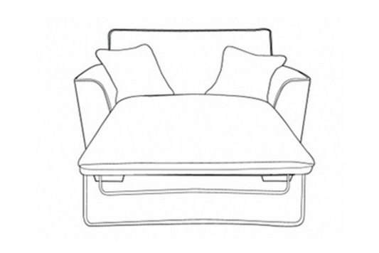 York Love Chair Sofa Bed (80cm)