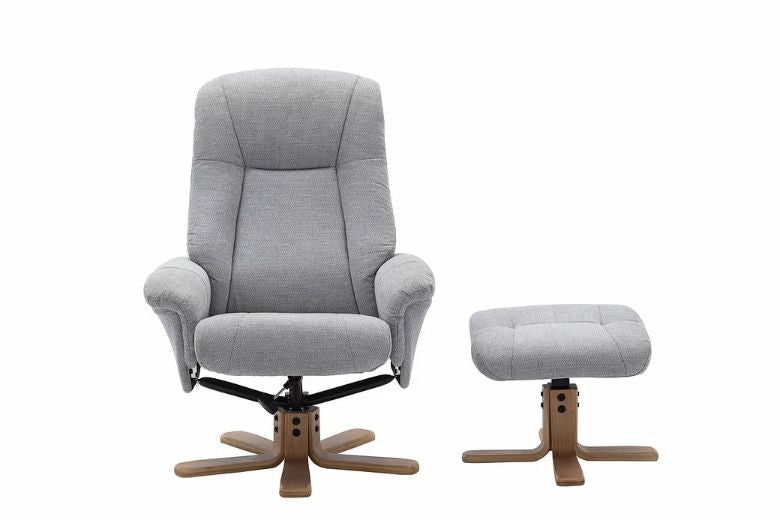 Hanover Swivel Recliner Chair & Stool