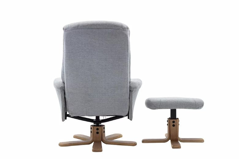 Hanover Swivel Recliner Chair & Stool