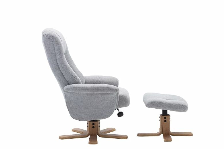 Hanover Swivel Recliner Chair & Stool