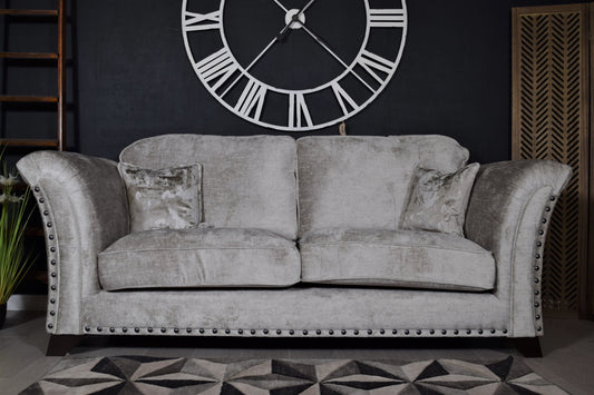 Venus 3 Seater Sofa - Aaron Silver