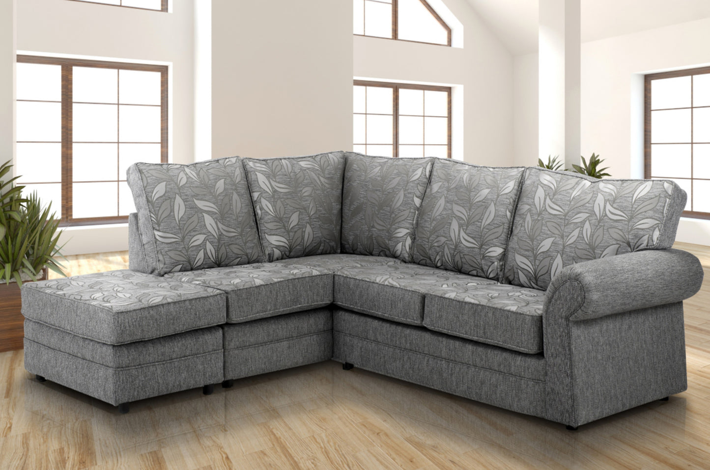 The Delilah Range - 2C1 Chaise Cornergroup Sofa | Custom Options Available