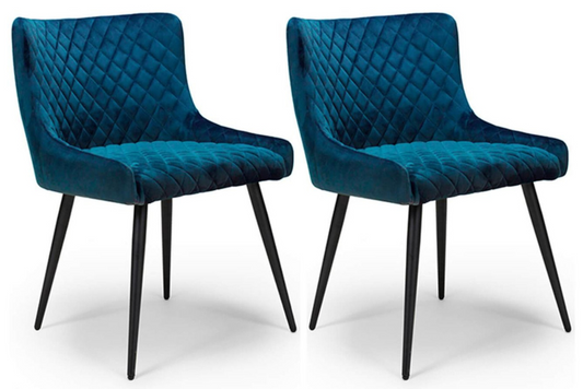 The Malmo Collection - Dining Chair SET OF 2 | Blue
