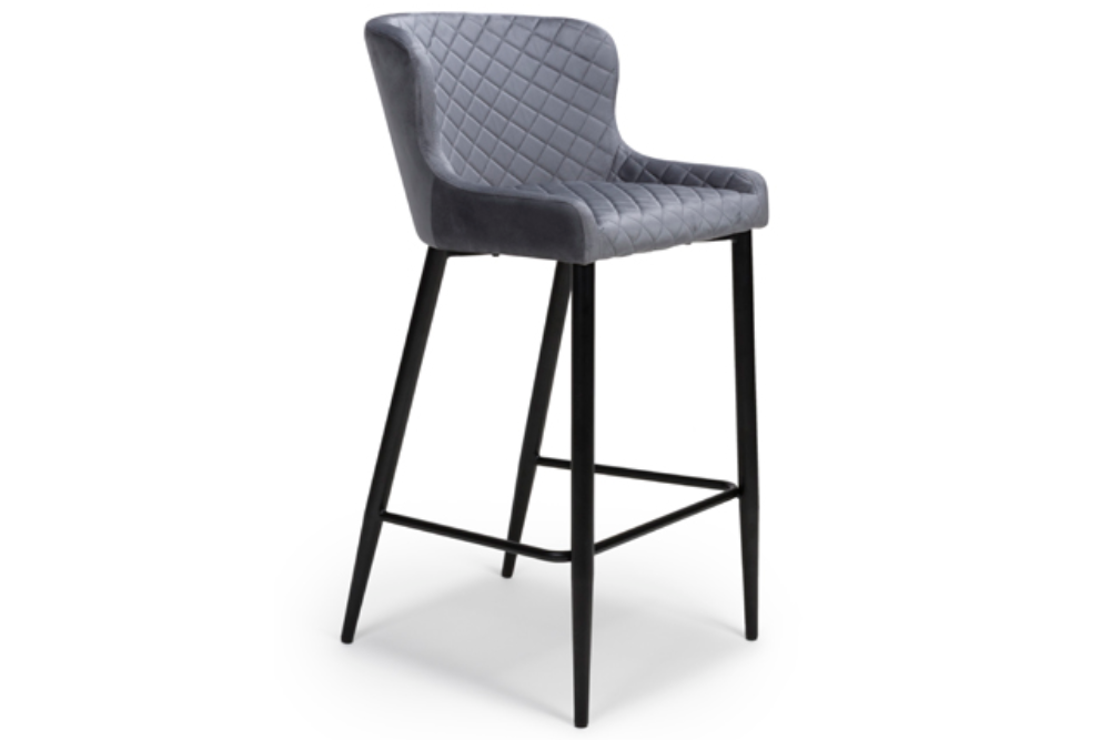 The Malmo Collection - Bar Stool SET OF 2 | Grey