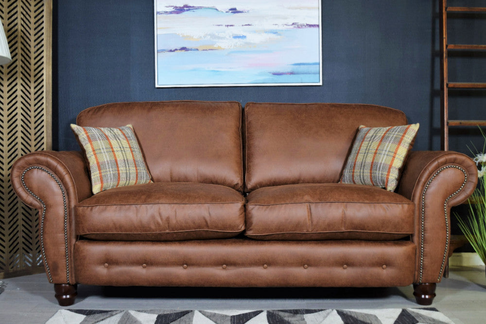 Cambridge 3 Seater Sofa Standard Back | Tan