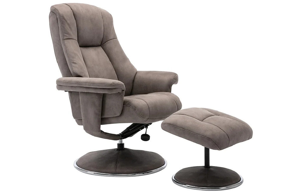 Dallas - Swivel Recliner Chair & Stool