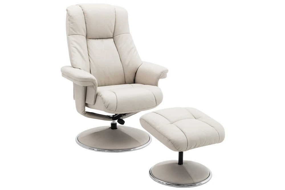 Dallas - Swivel Recliner Chair & Stool