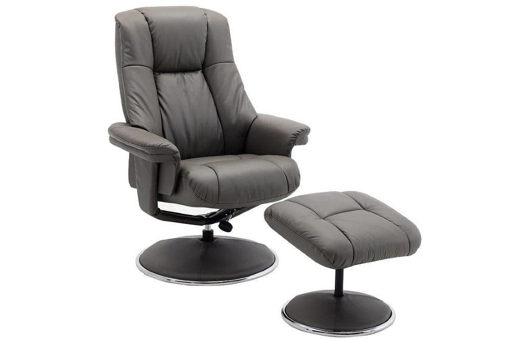 Dallas - Swivel Recliner Chair & Stool