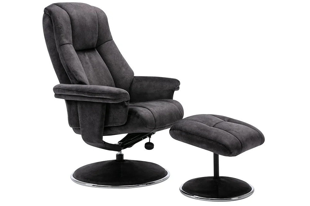 Dallas - Swivel Recliner Chair & Stool