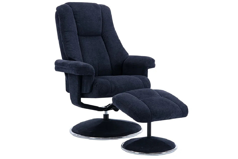 Dallas - Swivel Recliner Chair & Stool