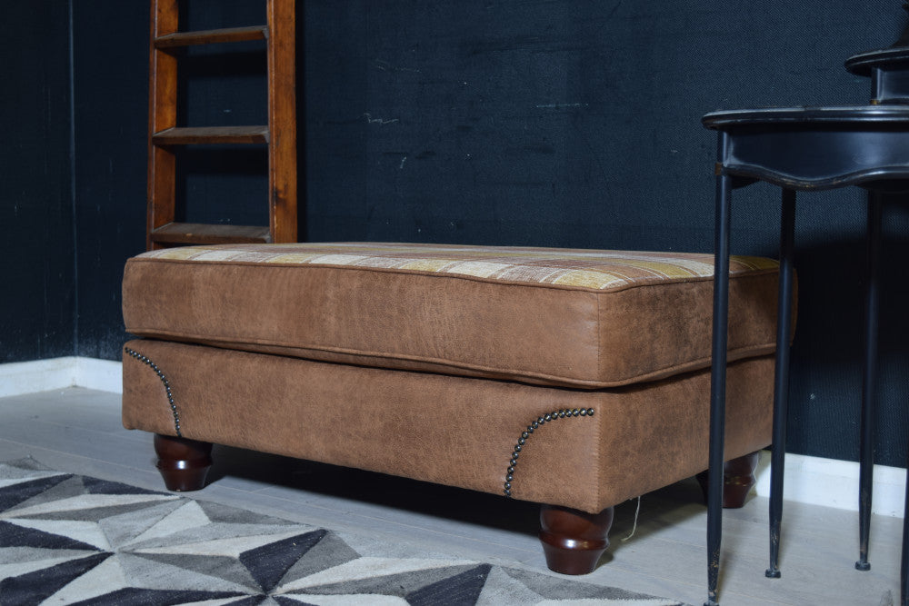 Cambridge Standard Footstool | Tan