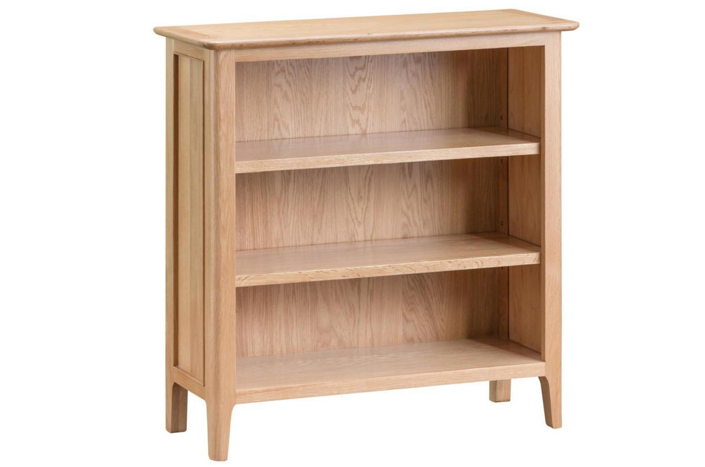 Nottingham Small Wide Bookcase - Oak