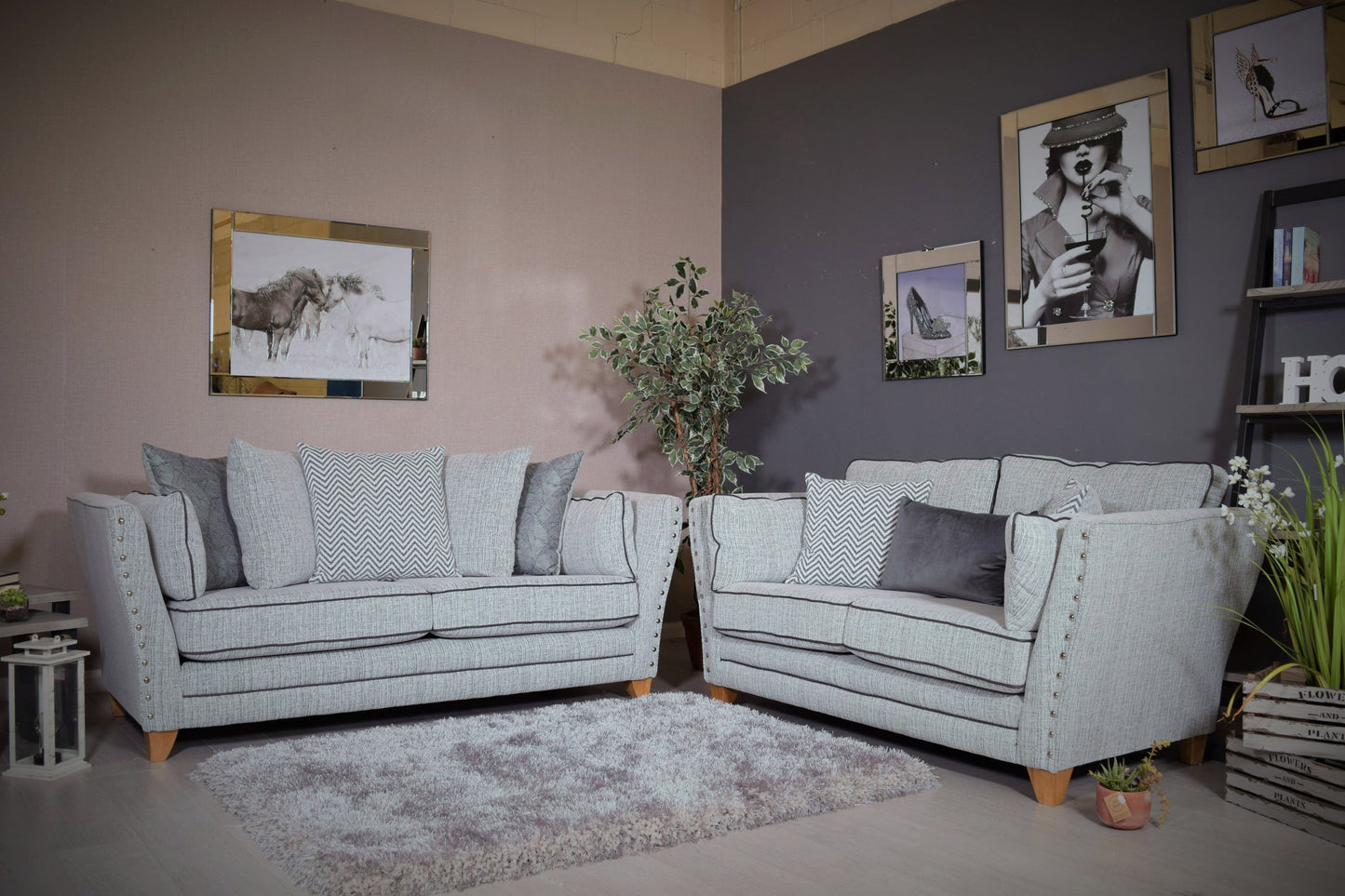 Anthea 2 Seater Sofa-Fabric Sofa-Jaspers of Hinckley Ltd.