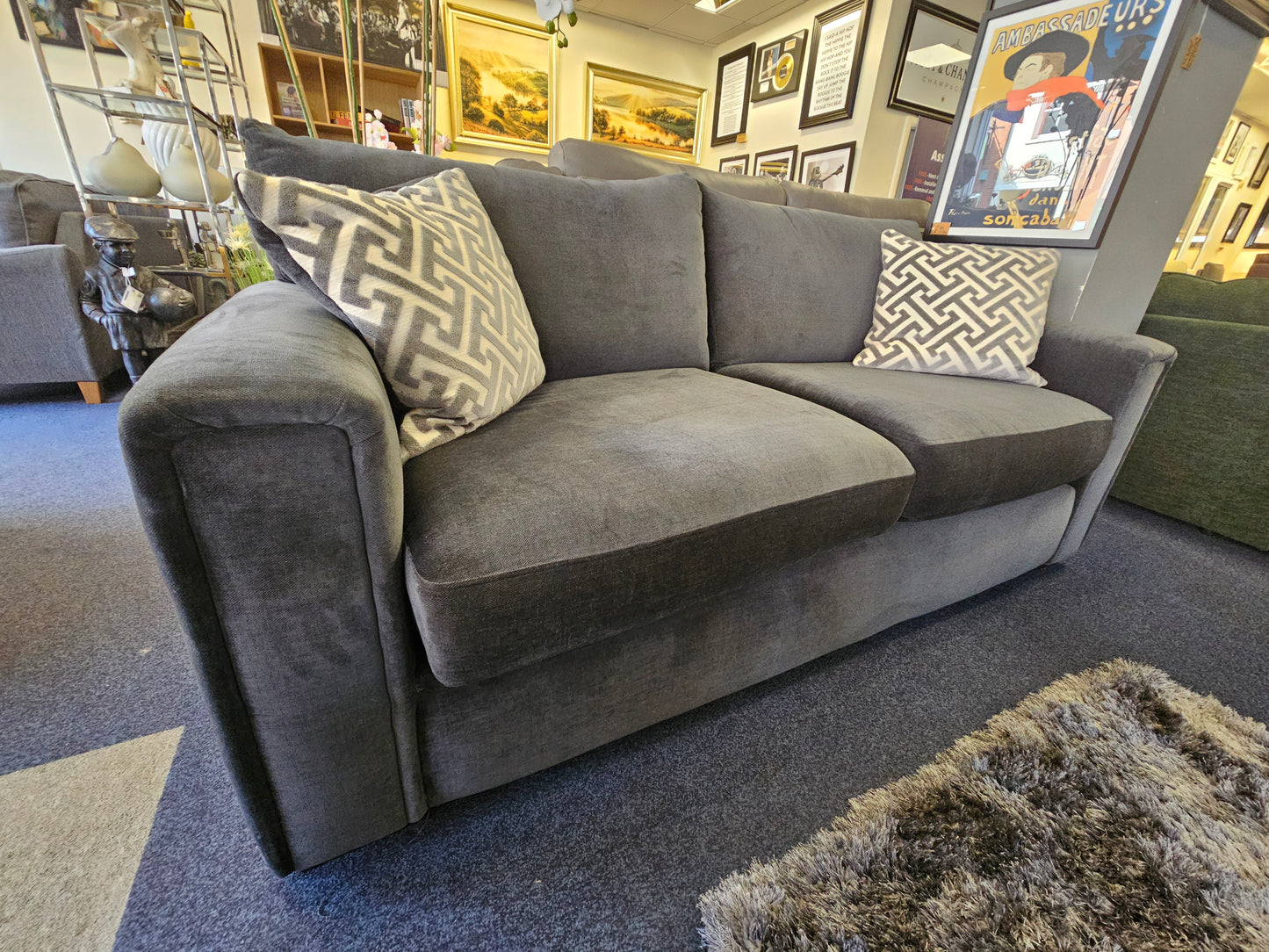 Downton 3 Seater Sofar + 2x Swivel Chairs Set