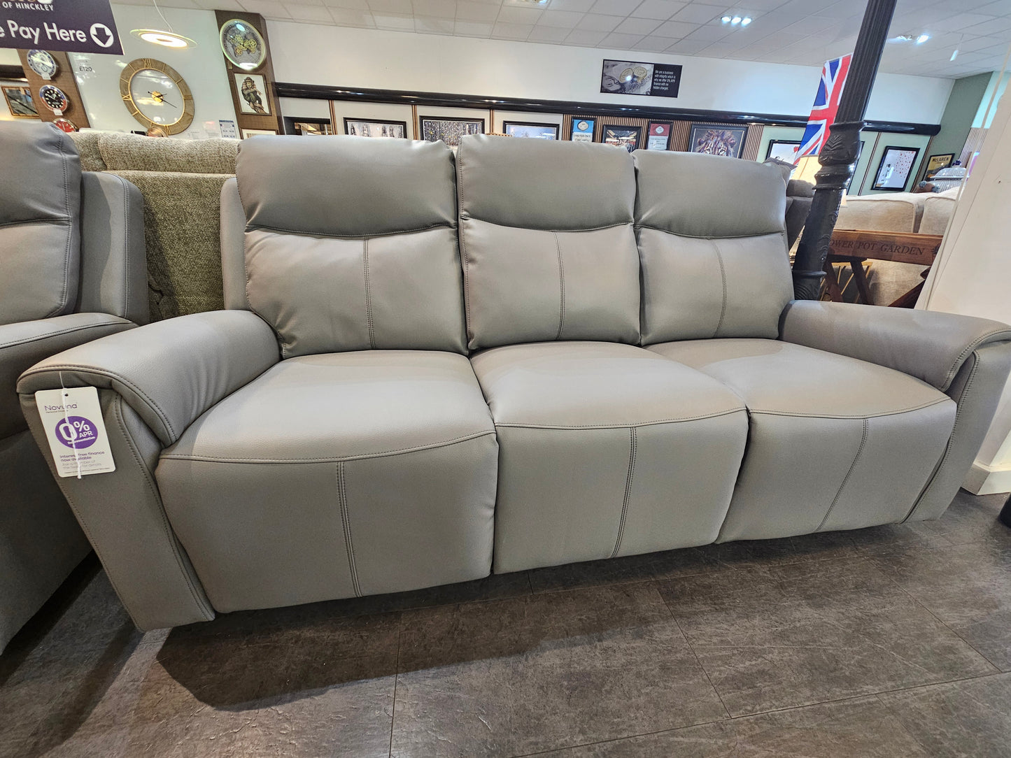 Turin 3 Seater Console Sofa + 2 Seater Power Recliner Sofa Set