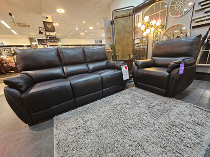 Espirit Static 3 Seater Sofa + Manual Recliner Chair Set