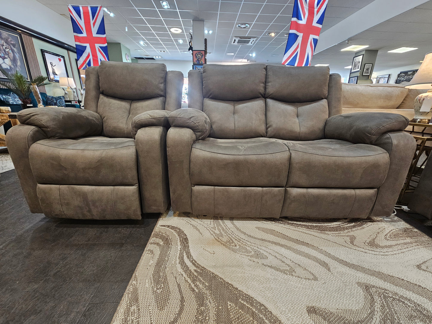 Rome 2 Seater Power Recliner Sofa + Power Recliner Chair Set