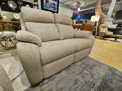 G Plan Kingsbury 3 Seater Static Sofa + 2 Seater Power Recliner Sofa