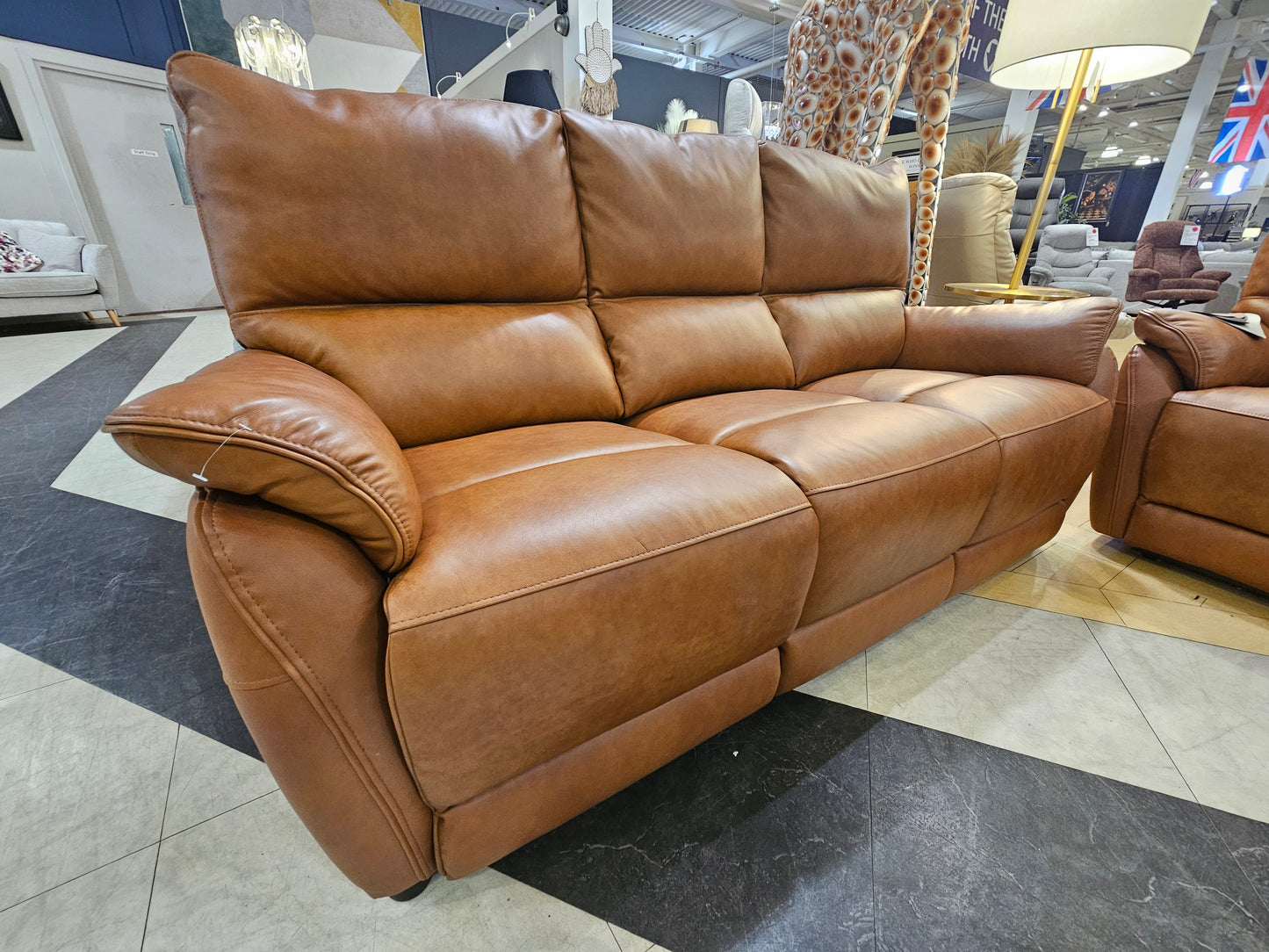 Lotus 3 Seater Sofa + 2 Seater Power Recliner Sofa
