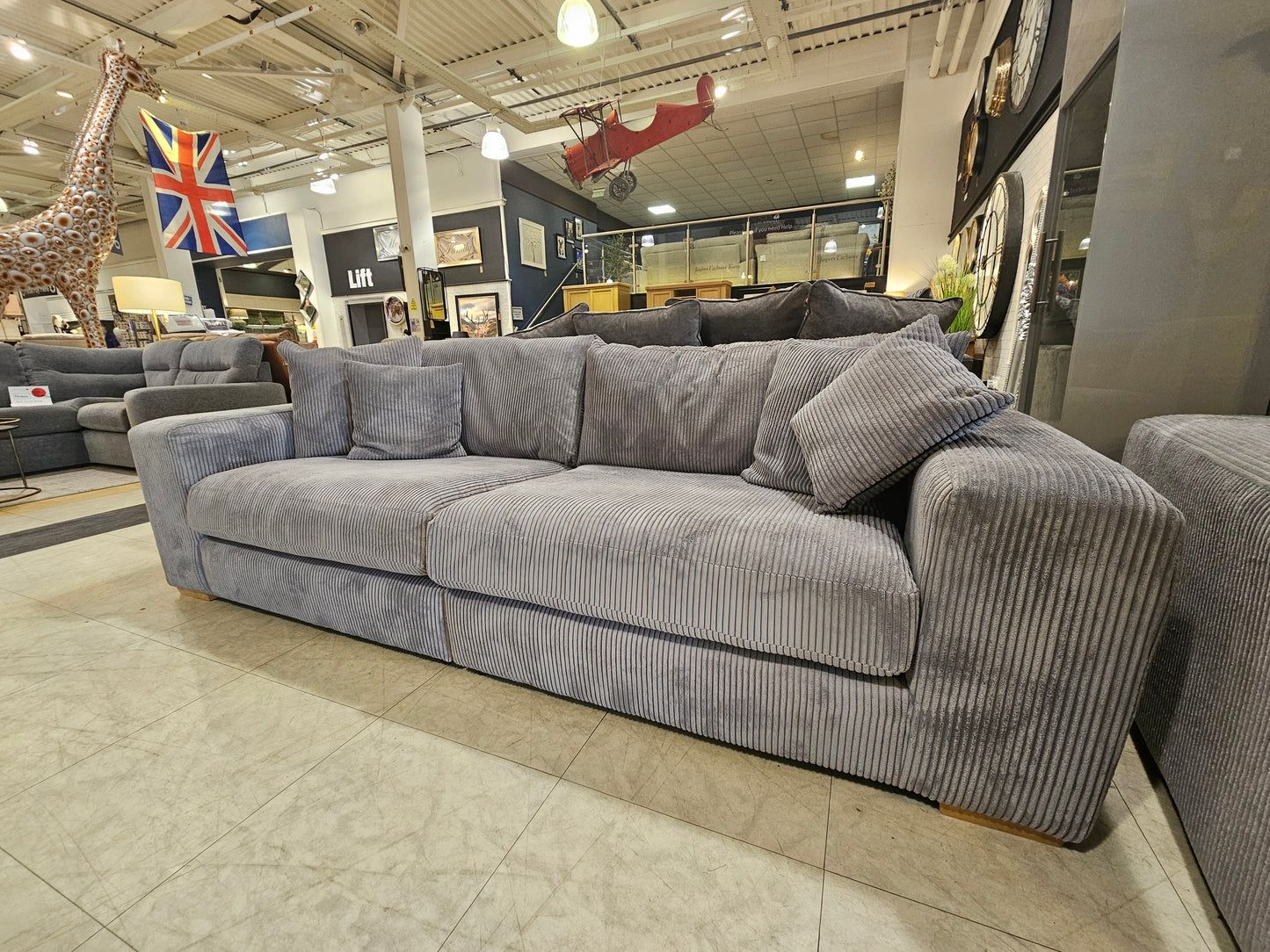 Fincham 4 Seater Split Sofa + Chair Set