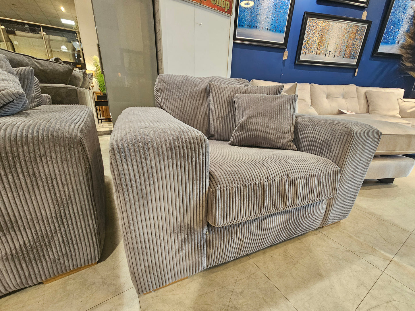 Fincham 4 Seater Split Sofa + Chair Set