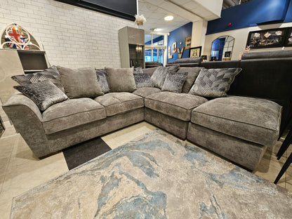 Kingston Corner Sofa + Footstool Set