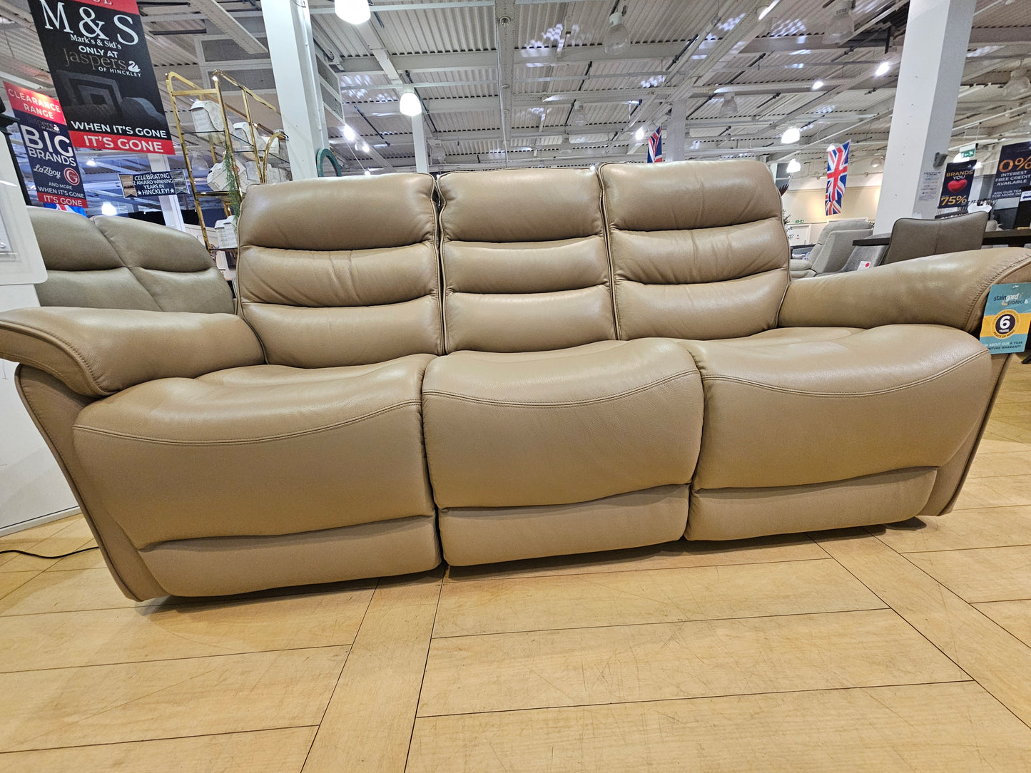 Anderson 3 Seater Power Recliner Sofa + 2 Seater Power Console Sofa Set