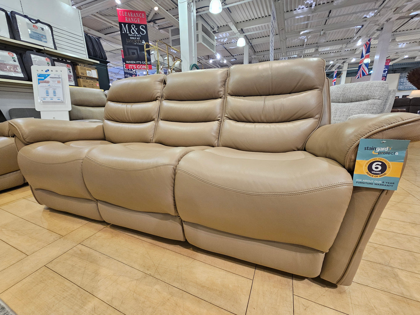 Anderson 3 Seater Power Recliner Sofa + 2 Seater Power Console Sofa Set