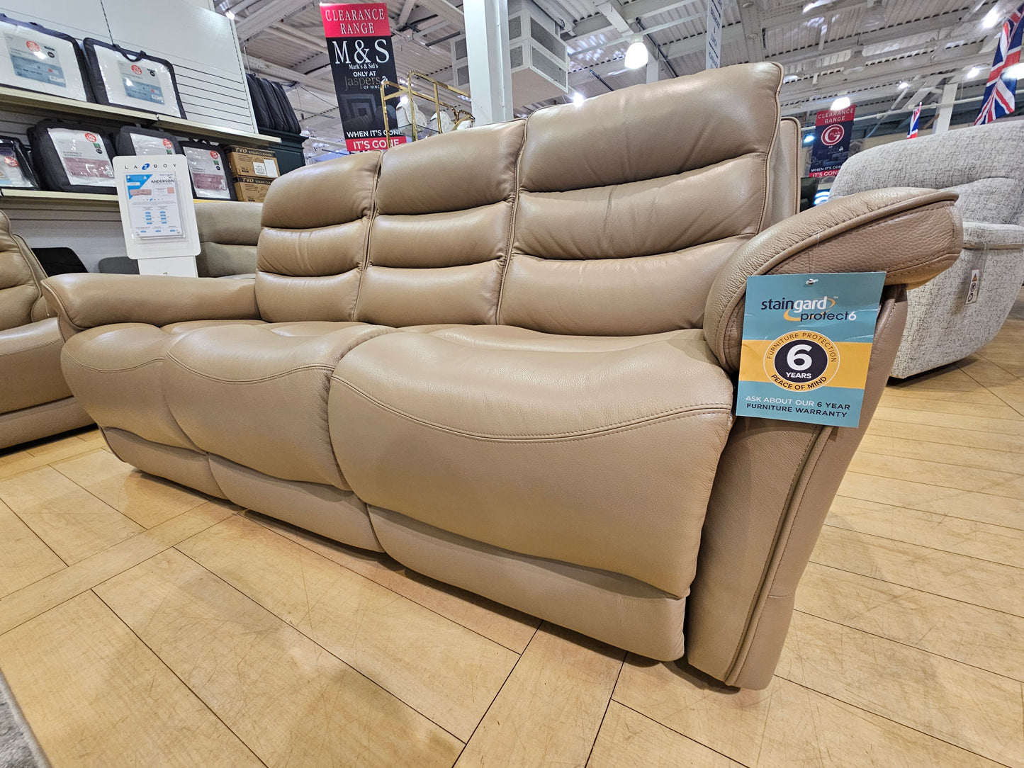Anderson 3 Seater Power Recliner Sofa + 2 Seater Power Console Sofa Set