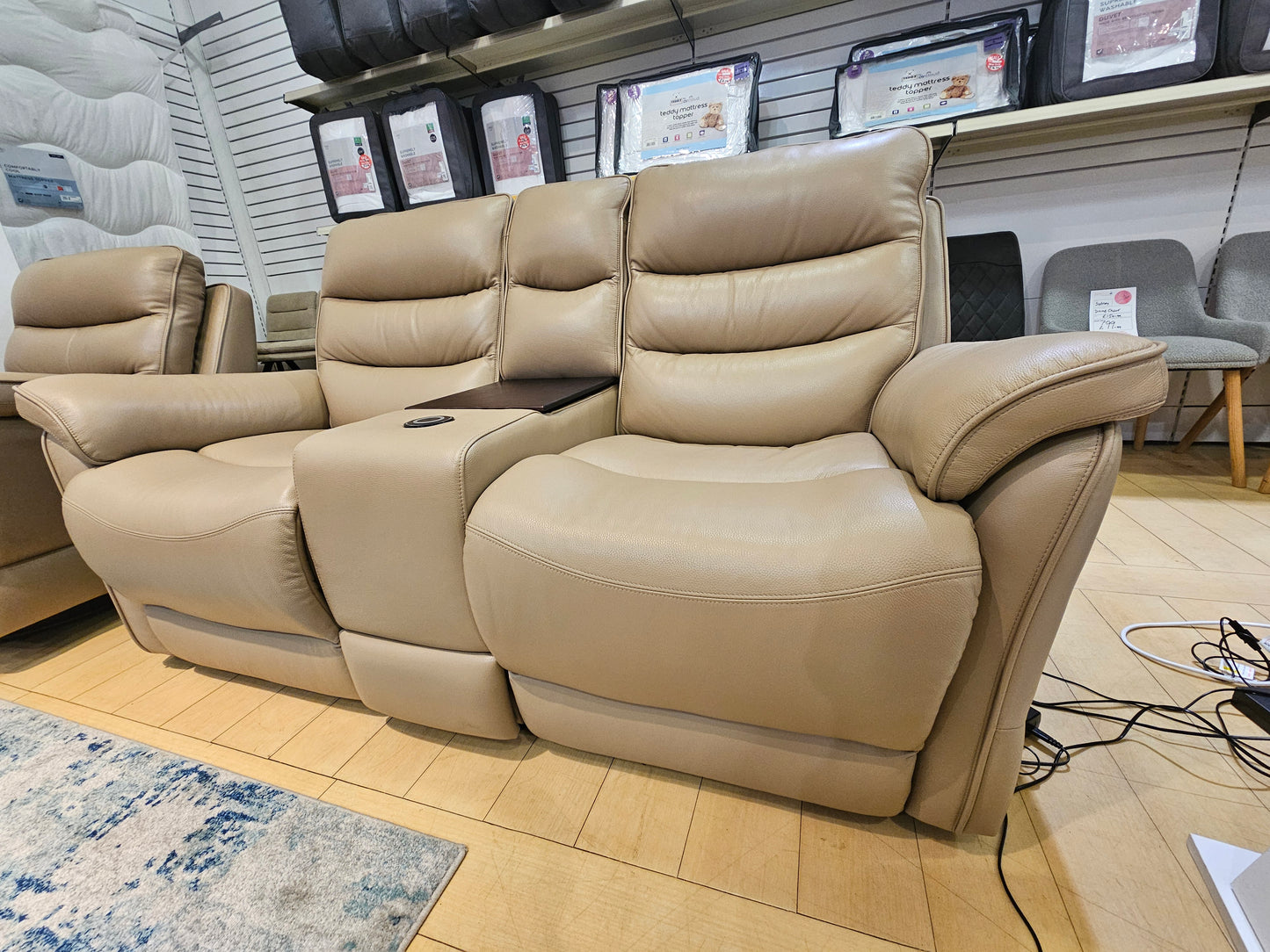 Anderson 3 Seater Power Recliner Sofa + 2 Seater Power Console Sofa Set