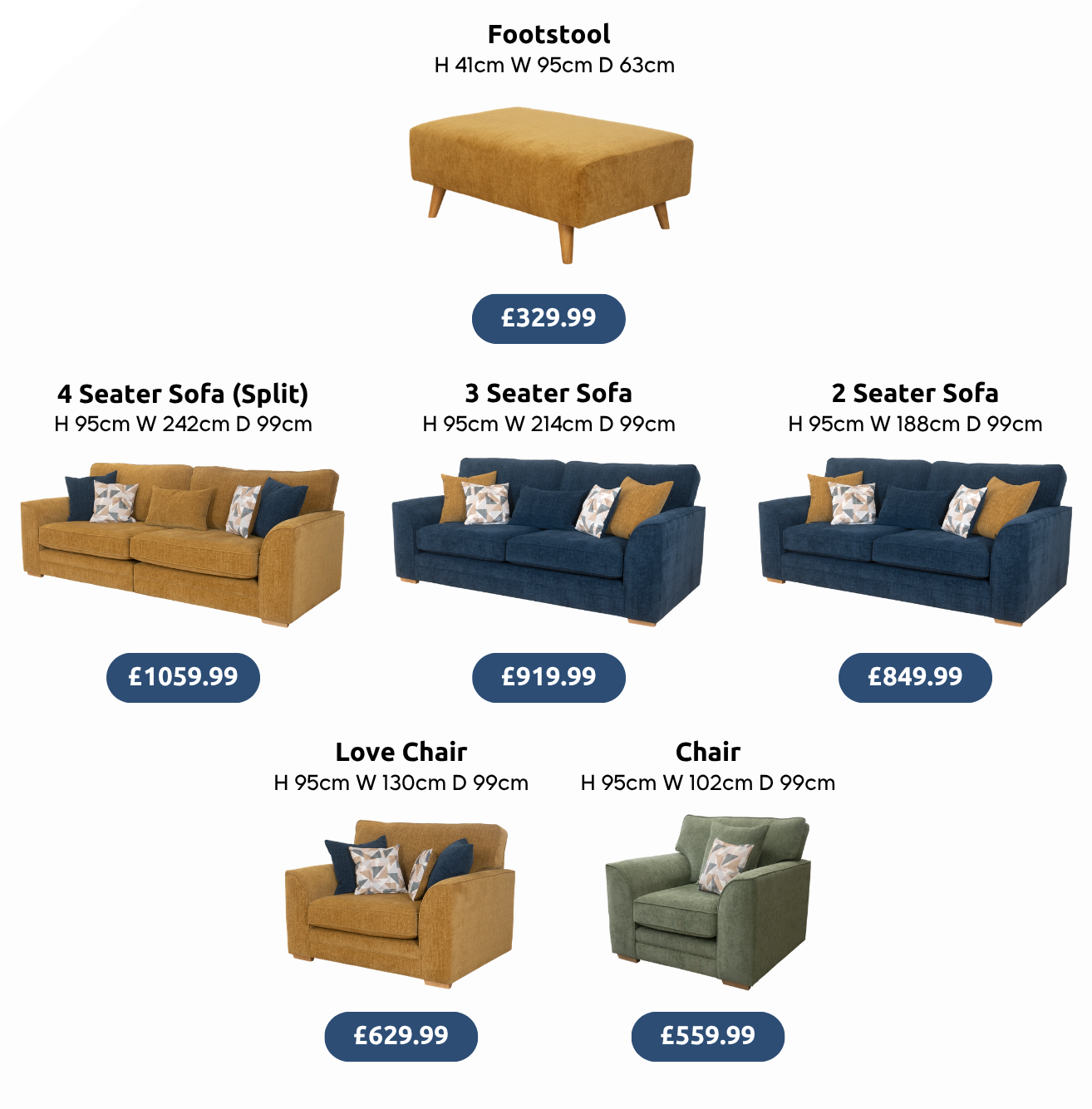 Oakley Sofa Collection