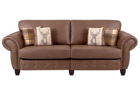 Cambridge 4 Seater Split Sofa Standard Back | Tan