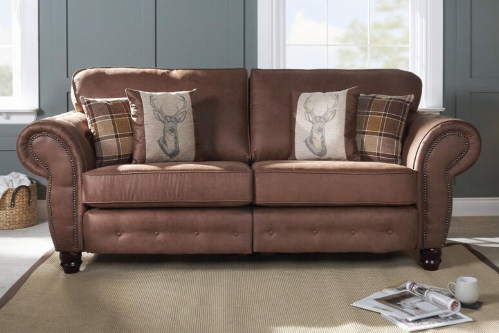 Cambridge 3 Seater Split Sofa Standard Back | Tan