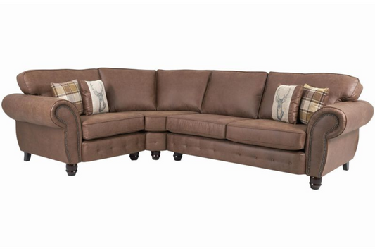 Cambridge 1C2 Corner Sofa Fitted Back | Tan