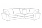 York 2C1 2 Arm Cornergroup Sofa (LH2/COR/RH1) - Fitted Back