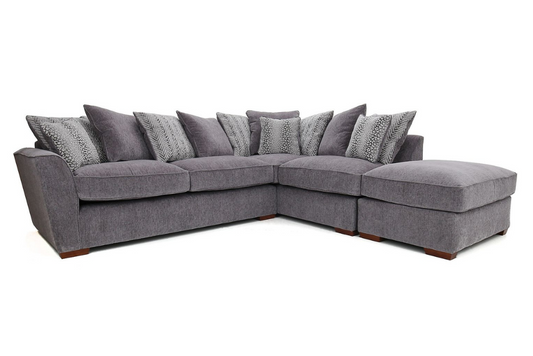 York Cornergroup Sofa & Stool - Scatter Back