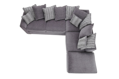 York Cornergroup Sofa & Stool - Scatter Back