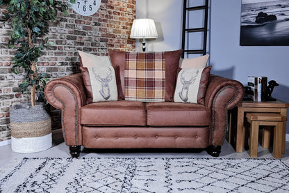 Cambridge 2 Seater Sofa Scatter Back | Tan