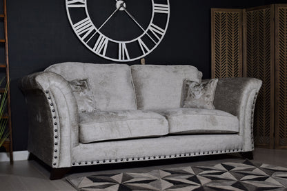 Venus 3 Seater Sofa - Aaron Silver