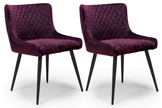 The Malmo Collection - Dining Chair SET OF 2 | Mulberry