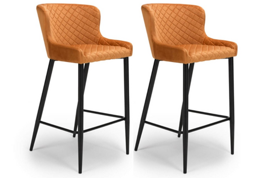 The Malmo Collection - Bar Stool SET OF 2 | Burnt Orange