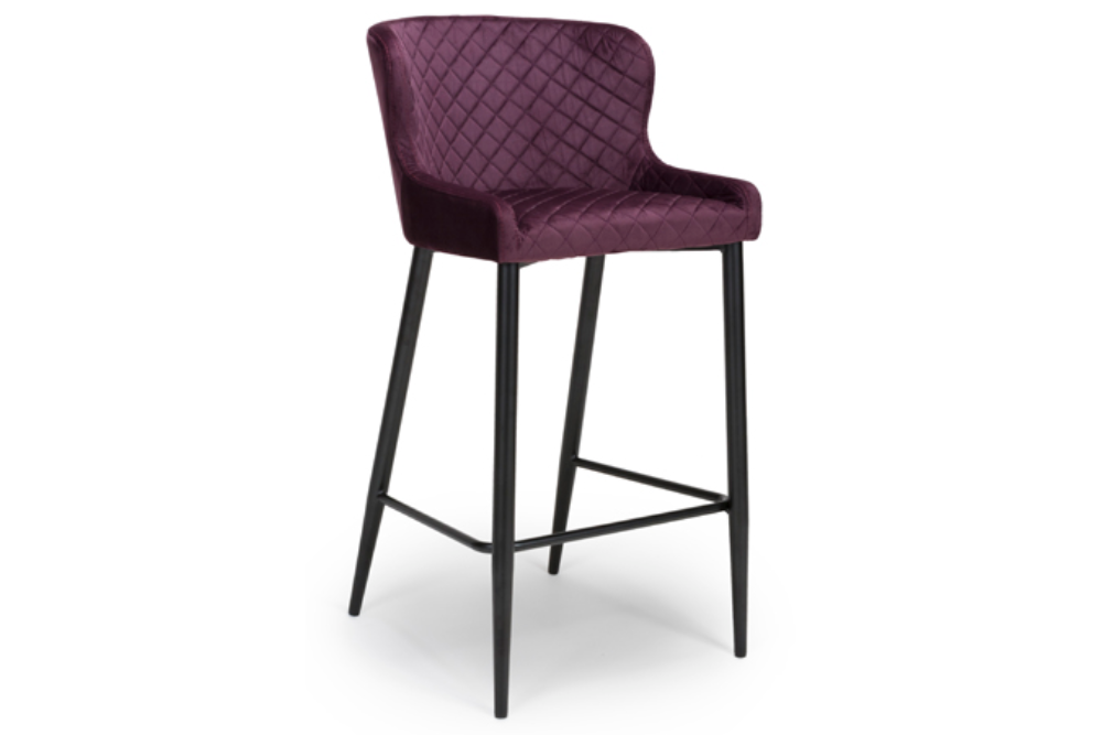 The Malmo Collection - Bar Stool SET OF 2 | Mulberry