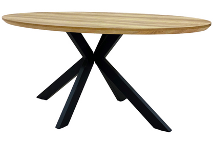 The Melbourne Collection - 1800mm Oval Dining Table | Available In Grey, Light Walnut & Oak