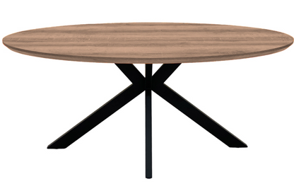 The Melbourne Collection - 1800mm Oval Dining Table | Available In Grey, Light Walnut & Oak