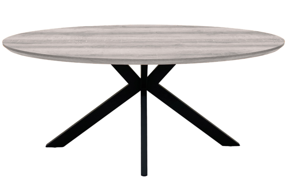 The Melbourne Collection - 1800mm Oval Dining Table | Available In Grey, Light Walnut & Oak