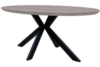 The Melbourne Collection - 1800mm Oval Dining Table | Available In Grey, Light Walnut & Oak