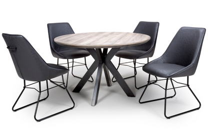 The Melbourne Collection - 1200mm Round Dining Table | Available In Grey, Light Walnut & Oak